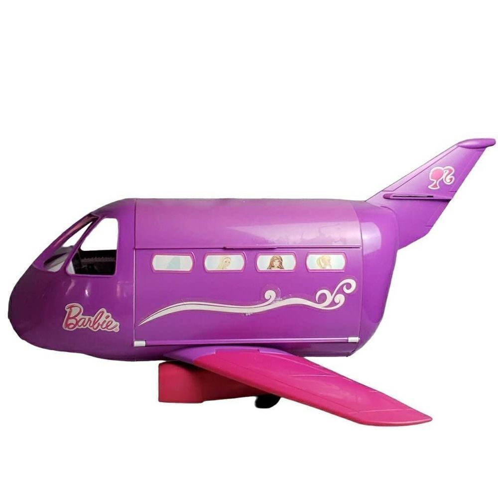 Barbie 1999 Purple Jumbo Jet Airplane
